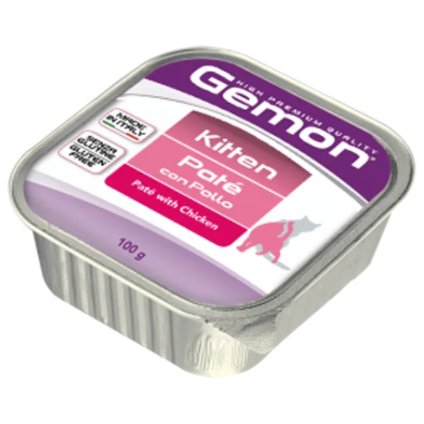 Корм для кошек влажный Monge Gemon Cat Pate M30080 0.1 кг / Курица photo 1 Корм для кошек влажный Monge Gemon Cat Pate M30080 0.1 кг / Курица photo 1