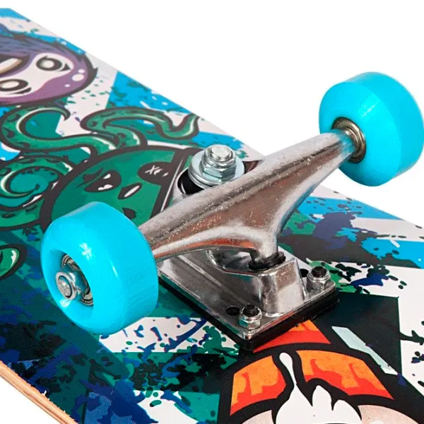 Skateboard Best Sporting Octopus Blue Lemn/ Blue photo 5