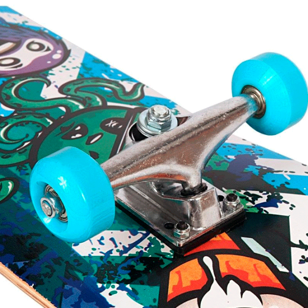 Skateboard Best Sporting Octopus Blue Lemn/ Blue photo 5