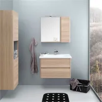 Dulap cu oglindă Orka Duden 100 Odeon 65 x 98 x 18/ MDF/ Alb photo 2