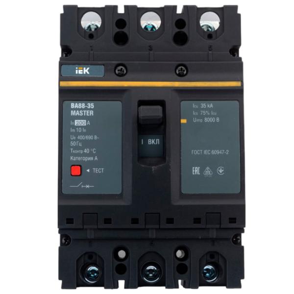 Автоматический выключатель IEK SVA30-3-0200 Силовой/ 200 A photo 1 Автоматический выключатель IEK SVA30-3-0200 Силовой/ 200 A photo 1