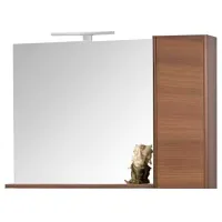 Шкаф с зеркалом Orka Duden 100 Odeon 65 x 98 x 18см/ МДФ/ Белый