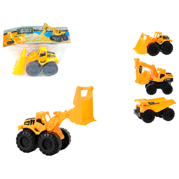 Set de mașini Promstore 47998 Yellow photo 1 Set de mașini Promstore 47998 Yellow photo 1