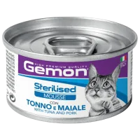 Hrană pentru pisici umedă Monge Gemon Cat Mousse M30104 0.085 g / Ton, porc
