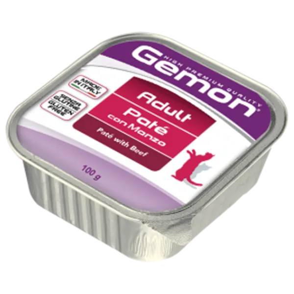 Hrană pentru pisici umedă Monge Gemon Cat Pate M30082 0.1 kg / Vită photo 1 Hrană pentru pisici umedă Monge Gemon Cat Pate M30082 0.1 kg / Vită photo 1