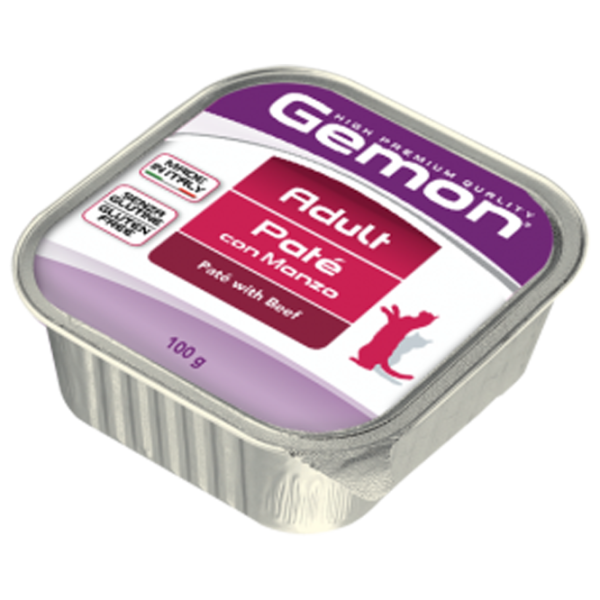 Hrană pentru pisici umedă Monge Gemon Cat Pate M30082 0.1 kg / Vită photo 1 Hrană pentru pisici umedă Monge Gemon Cat Pate M30082 0.1 kg / Vită photo 1