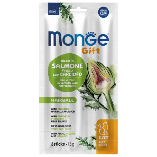 Корм для кошек сухой Monge Mongegift M08526 0.015 кг/ Лосось, артишок photo 1