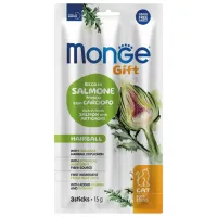 Корм для кошек сухой Monge Mongegift M08526 0.015 кг/ Лосось, артишок