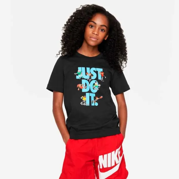 Футболка для женщин Nike K Nsw Tee Jdi Multi Sport 100% хлопок/ Black photo 1