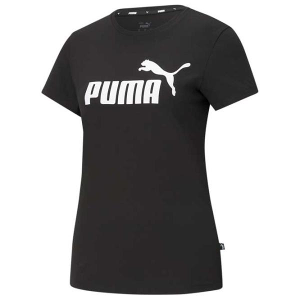 Tricou pentru femei Puma Ess Logo Tee 100% bumbac/ Black photo 1