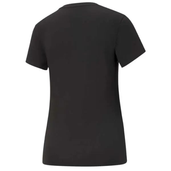 Tricou pentru femei Puma Ess Logo Tee 100% bumbac/ Black photo 2