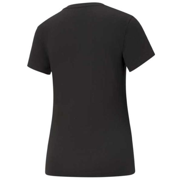 Tricou pentru femei Puma Ess Logo Tee 100% bumbac/ Black photo 2