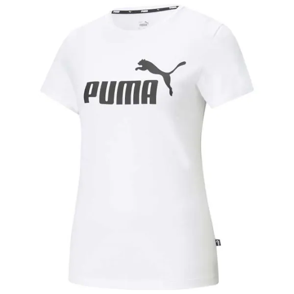 Футболка для женщин Puma Ess Logo Tee 100% хлопок / Белый photo 1