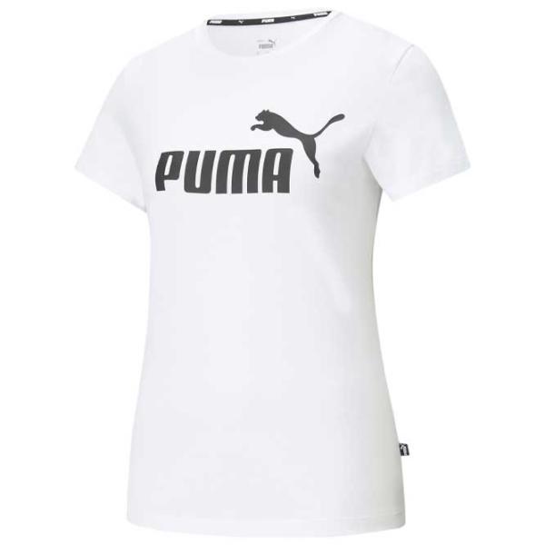 Футболка для женщин Puma Ess Logo Tee 100% хлопок / Белый photo 1