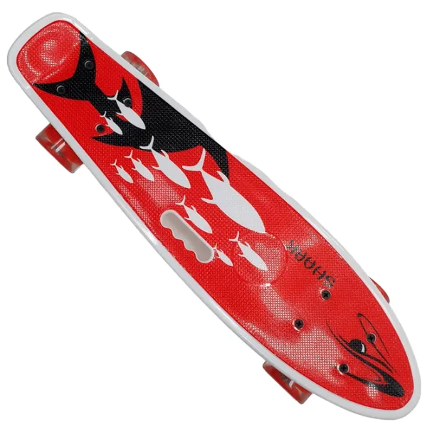 Penny Board Shark Arenasport Red Poliuretan/ Red photo 1
