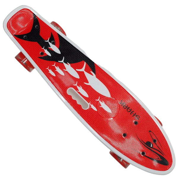 Penny Board Shark Arenasport Red Poliuretan/ Red photo 1