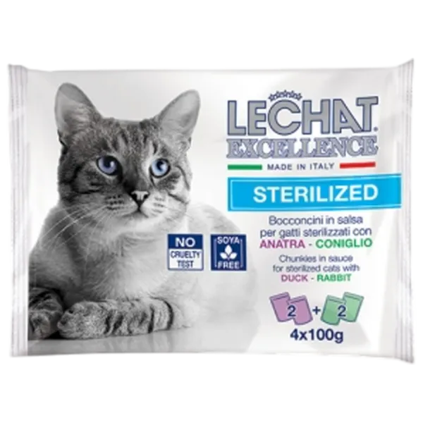 Корм для кошек влажный Monge LeChat Excellence M00803 0.4 кг / Кролик, утка photo 1 Корм для кошек влажный Monge LeChat Excellence M00803 0.4 кг / Кролик, утка photo 1