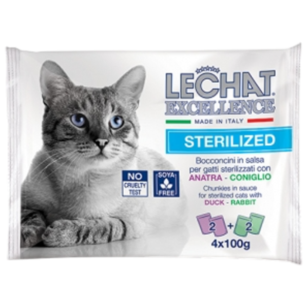 Корм для кошек влажный Monge LeChat Excellence M00803 0.4 кг / Кролик, утка photo 1 Корм для кошек влажный Monge LeChat Excellence M00803 0.4 кг / Кролик, утка photo 1
