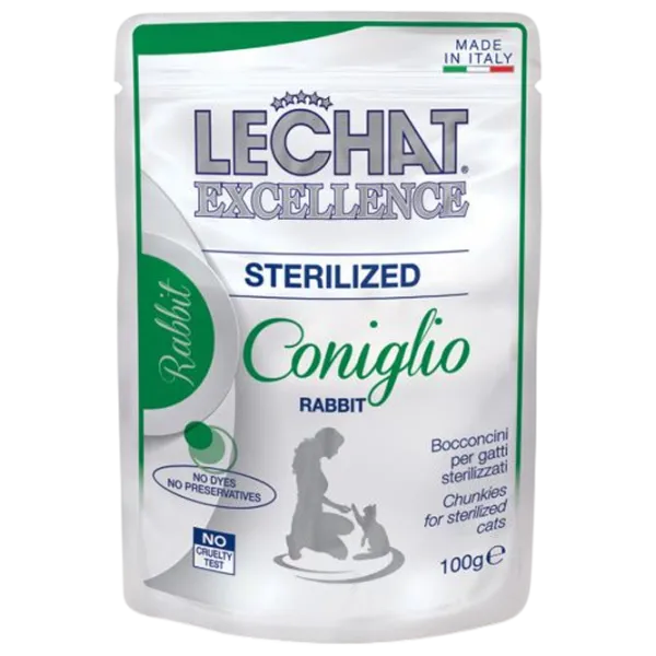 Корм для кошек влажный Monge LeChat Excellence M00803 0.4 кг / Кролик, утка photo 3 Корм для кошек влажный Monge LeChat Excellence M00803 0.4 кг / Кролик, утка photo 3