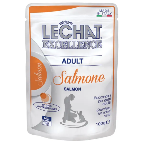 Корм для кошек влажный Monge LeChat Excellence Multipack M00803 0.1 кг/ Говядина, лосось photo 2 Корм для кошек влажный Monge LeChat Excellence Multipack M00803 0.1 кг/ Говядина, лосось photo 2