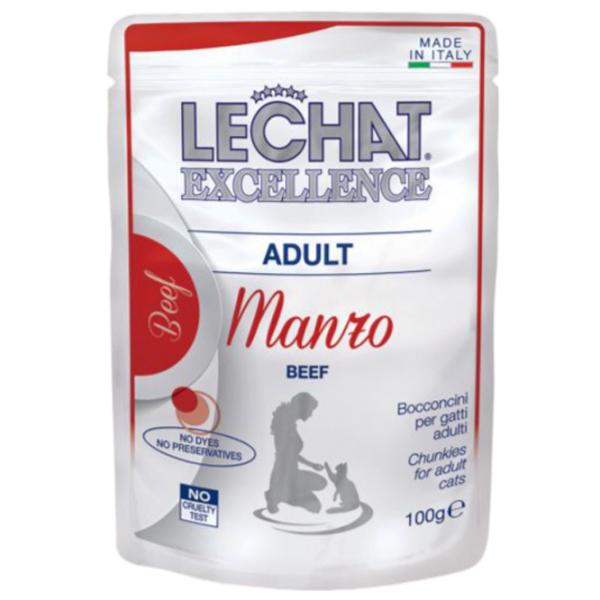 Корм для кошек влажный Monge LeChat Excellence Multipack M00803 0.1 кг/ Говядина, лосось photo 3 Корм для кошек влажный Monge LeChat Excellence Multipack M00803 0.1 кг/ Говядина, лосось photo 3