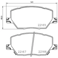 Plăcuțe de frână Brembo P 23 164 Față photo 4
