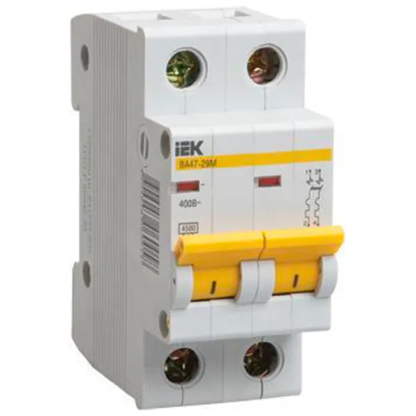 Автоматический выключатель IEK MVA21-2-050-D Модульная/ 50 A photo 1