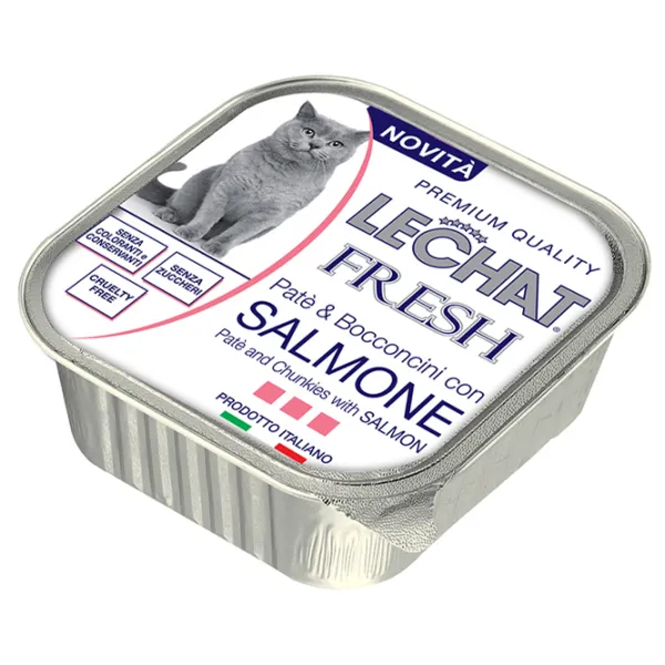 Корм для кошек влажный Monge LeChat Fresh M00670 0.1 кг/ Лосось photo 1 Корм для кошек влажный Monge LeChat Fresh M00670 0.1 кг/ Лосось photo 1