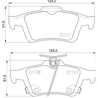 Plăcuțe de frână Brembo P 24 216 Spate photo 4