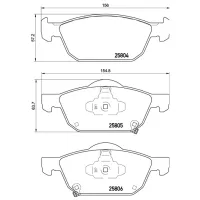 Plăcuțe de frână Brembo P 28 076 Față photo 4