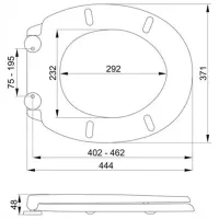Capac WC Fala 75471 Plastic photo 2