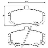 Plăcuțe de frână Brembo P 30 029 Față photo 4