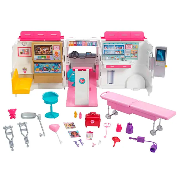 Машинка Mattel Barbie Ambulance FRM19 Pink photo 2