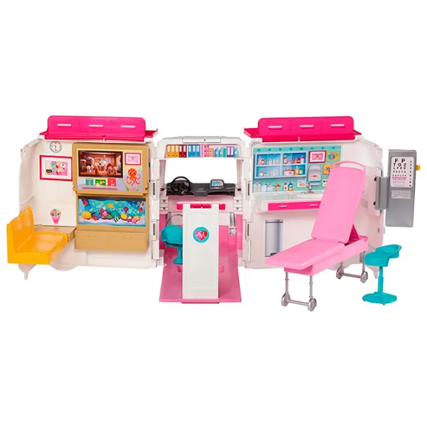 Машинка Mattel Barbie Ambulance FRM19 Pink photo 3