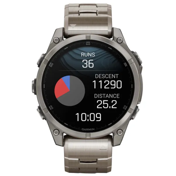Умные часы Garmin Fenix 8 1.4"/ 47 мм/ Титан - Титан/ 010-02904-40 photo 3