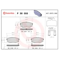 Plăcuțe de frână Brembo P 30 055 Față photo 4