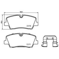 Plăcuțe de frână Brembo P 30 085 Spate photo 4