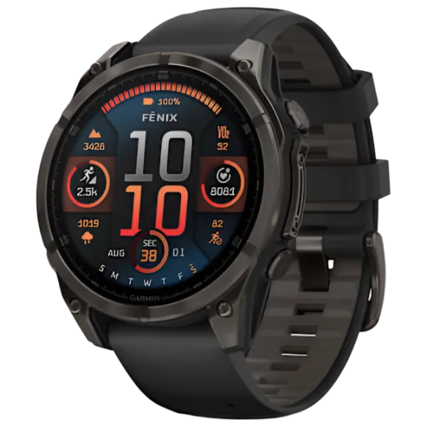 Ceas inteligent Garmin Fenix 8 1.4"/ 47 mm/ Gray - Black/ 010-02904-21 photo 1