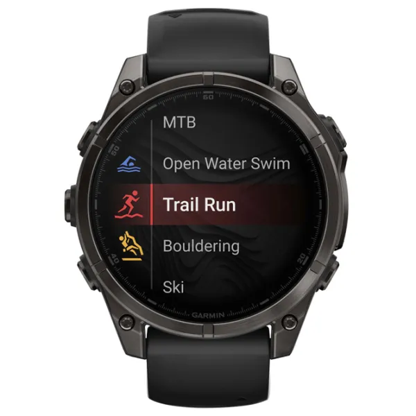 Ceas inteligent Garmin Fenix 8 1.4"/ 47 mm/ Gray - Black/ 010-02904-21 photo 2