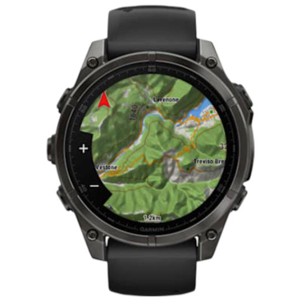 Ceas inteligent Garmin Fenix 8 1.4"/ 47 mm/ Gray - Black/ 010-02904-21 photo 3