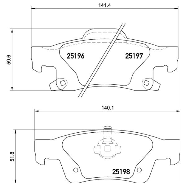 Тормозные колодки Brembo P 37 016 Задние photo 4