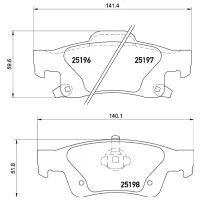 Plăcuțe de frână Brembo P 37 016 Spate photo 4