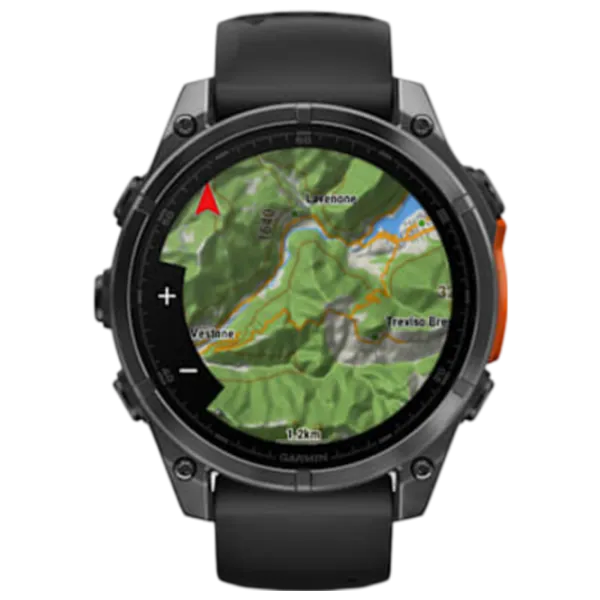 Ceas inteligent Garmin Fenix 8 1.4"/ 47 mm/ Slate Gray - Black/ 010-02904-00 photo 3