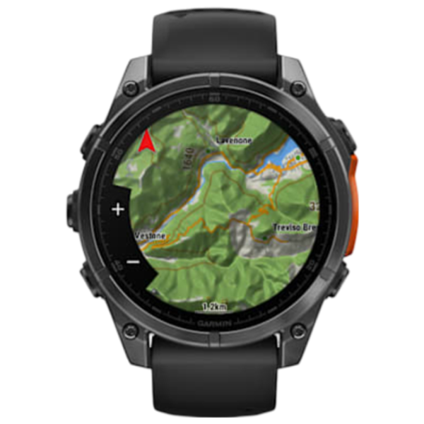 Ceas inteligent Garmin Fenix 8 1.4"/ 47 mm/ Slate Gray - Black/ 010-02904-00 photo 3