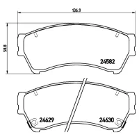 Plăcuțe de frână Brembo P 49 039 Față photo 4