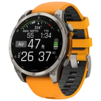 Умные часы Garmin Fenix 8 1.4"/ 47 мм/ Титан - Оранжевый/ 010-02904-11