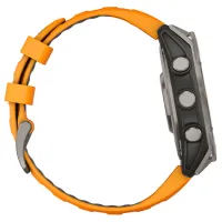 Ceas inteligent Garmin Fenix 8 1.4"/ 47 mm/ Titanium - Orange/ 010-02904-11 photo 7