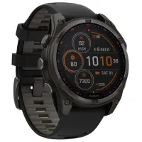 Ceas inteligent Garmin Fenix 8 1.4"/ 47 mm/ Gray - Black/ 010-02906-11 photo 3