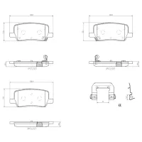 Plăcuțe de frână Brembo P 09 032 Spate photo 2