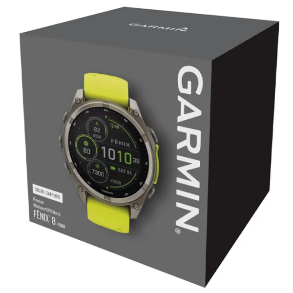 Ceas inteligent Garmin Fenix 8 1.4"/ 47 mm/ Titanium - Yellow/ (010-02906-21 photo 7 Ceas inteligent Garmin Fenix 8 1.4"/ 47 mm/ Titanium - Yellow/ (010-02906-21 photo 7